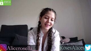 Alicerosella naked stripping on cam for live sex video chat