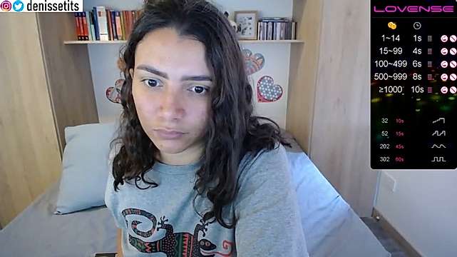 DenisseTits naked stripping on cam for live sex video chat