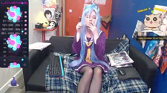 MIKU__HATSUNE naked stripping on cam for live sex video chat