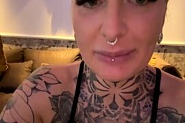 InkedBiitch nude stripping on webcam for live sex video chat