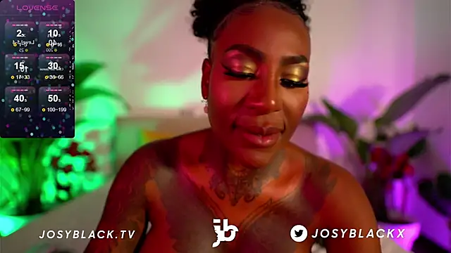 JosyBlack naked strip on webcam for live sex chat