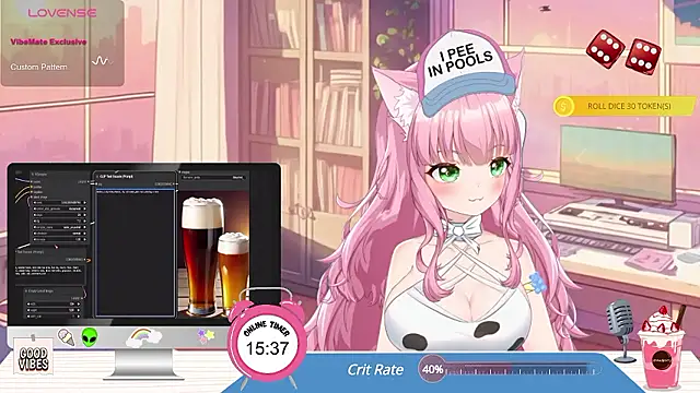 HentaiGotchi naked strip on webcam for live sex chat