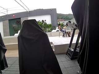 Voyeurcam casa salsa gym bike nude on live sex chat